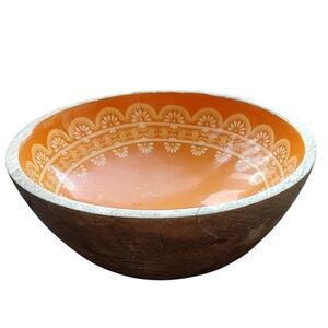 The Pioneer Woman Rustic Wooden Bowl For Serving